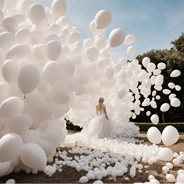 Caida de globos boda