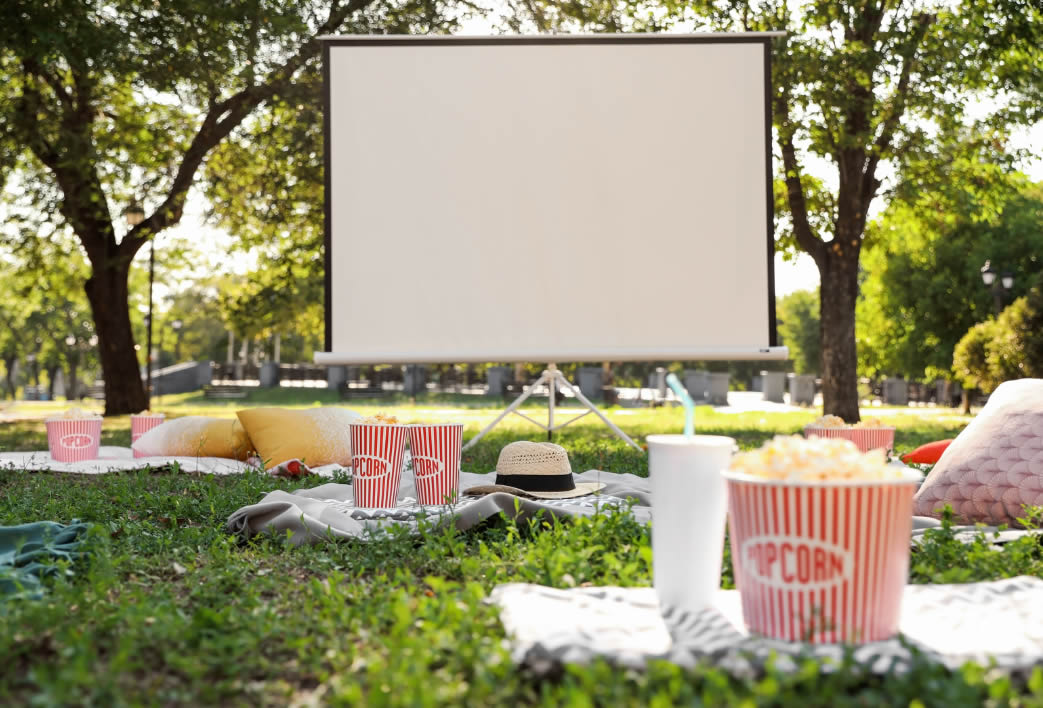 Cine aire libre idea cumpleaños