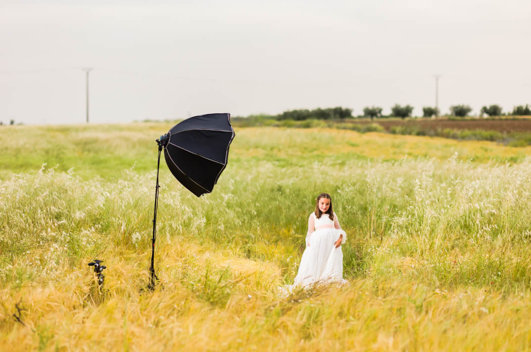 Idea foto comunion al aire libre